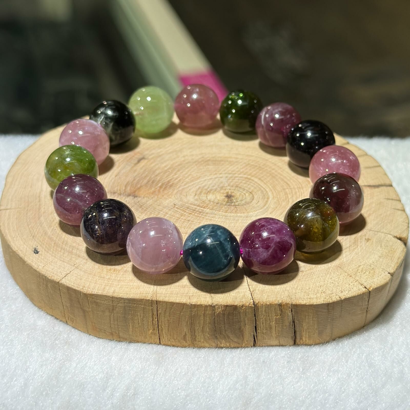 大m💫碧璽手串 13 mm +/-