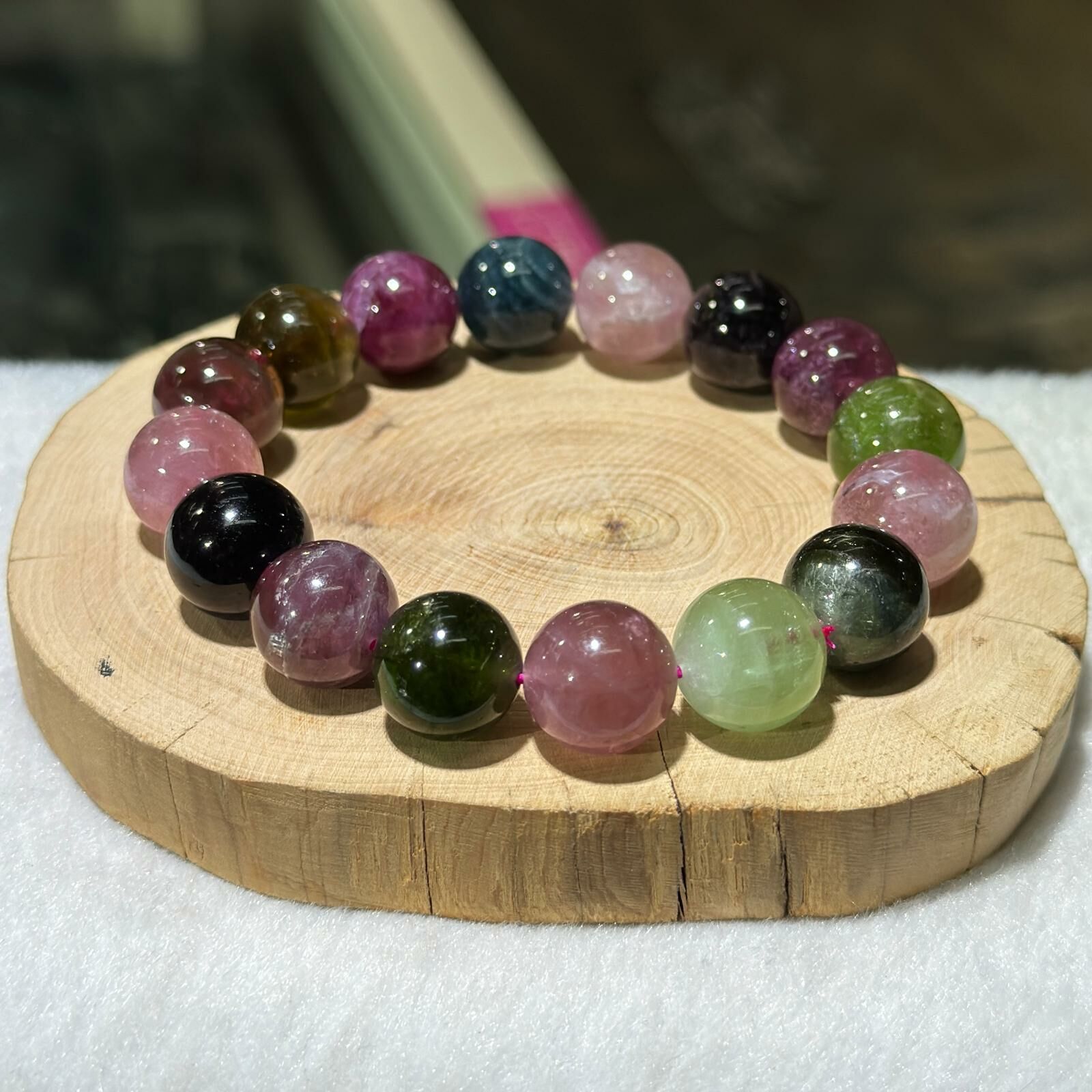 大m💫碧璽手串 13 mm +/-