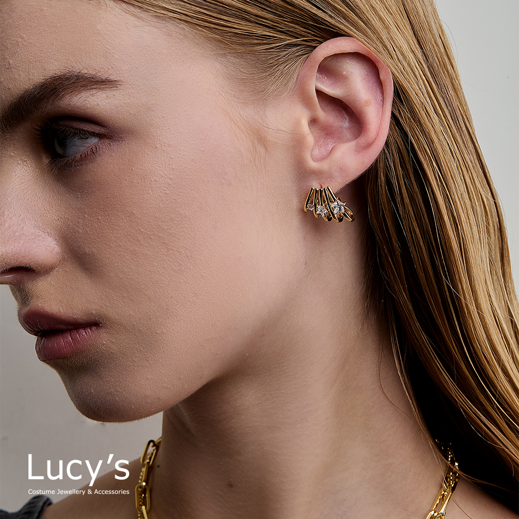 Lucy's X RO HUANG．耳環 (二色) (119056/119057)