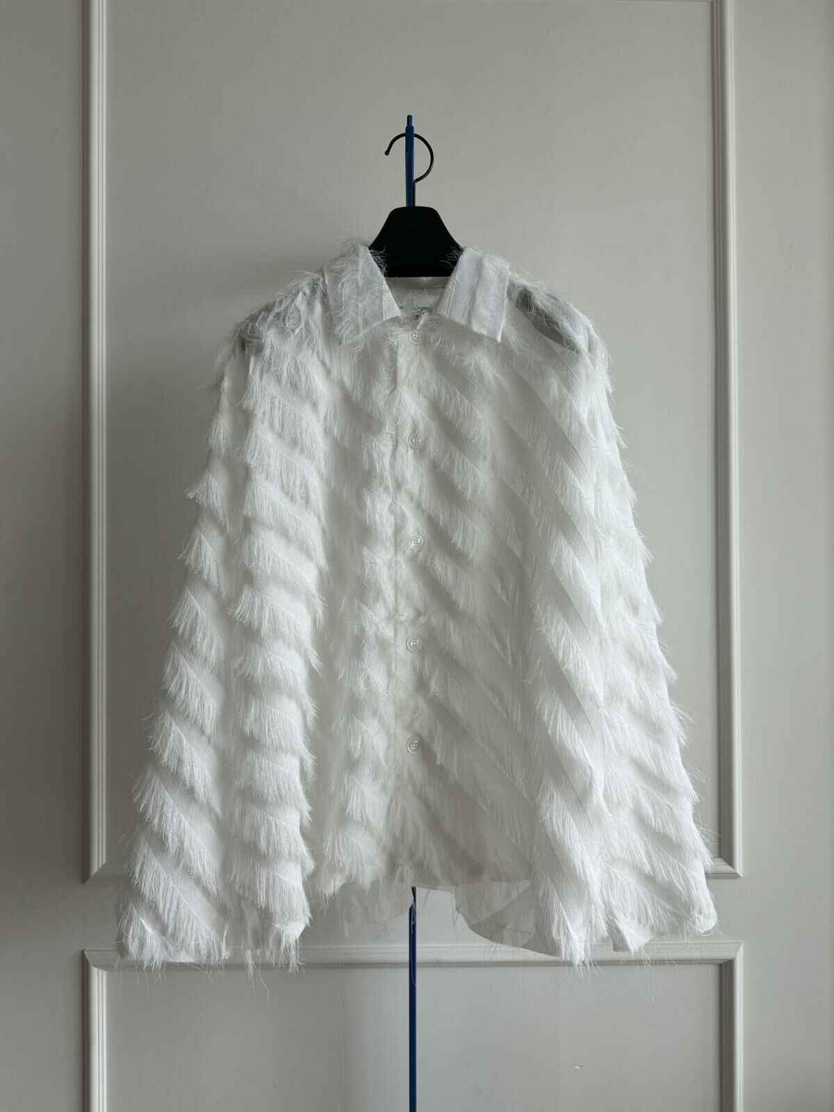 淨色流蘇長袖恤衫 MALENKII-085S