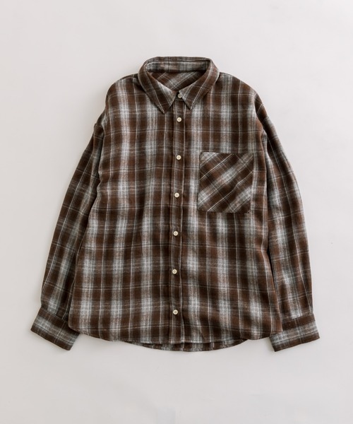 預購 -[預約 9 月] JP 格紋闊身襯衫