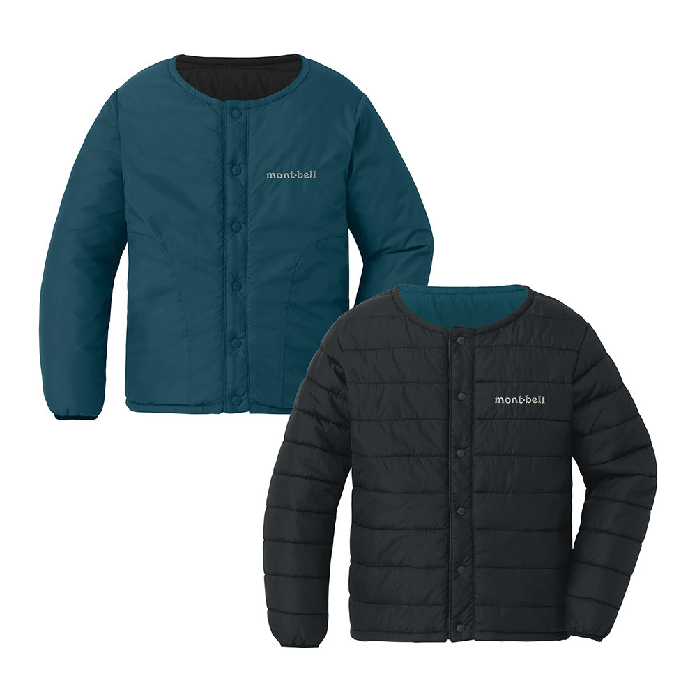 【化纖棉高效保暖】montbell: Thermawrap Round Neck Jacket Kid's 100-120