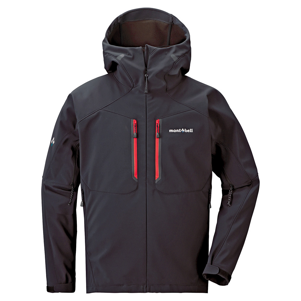 【柔軟防風】montbell: Powder Shed Hooded Jacket Men's