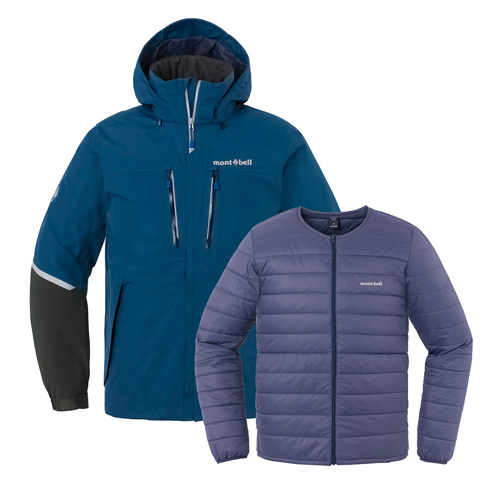 【化纖棉高效保暖】montbell: 3in1 Winter Work Jacket