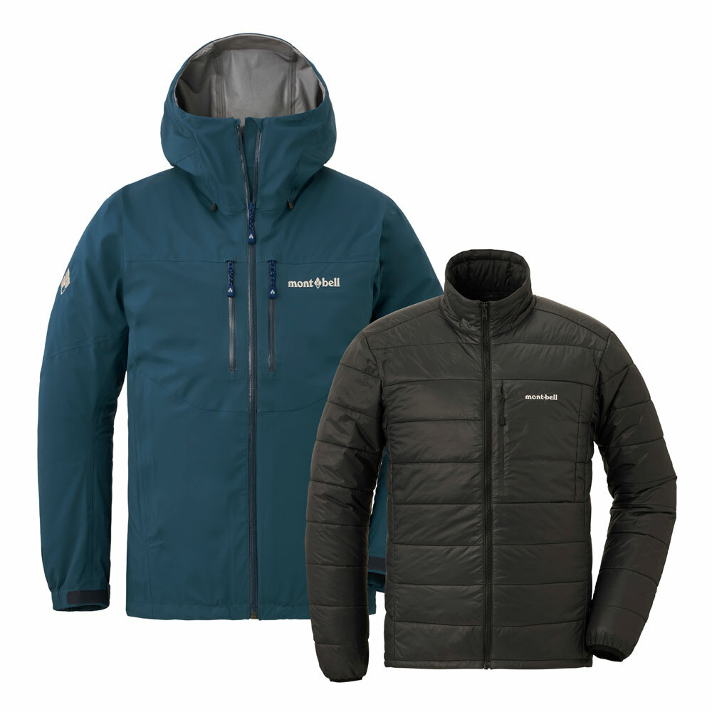 【化纖棉高效保暖】montbell: 3in1 Fall Line Parka Men's