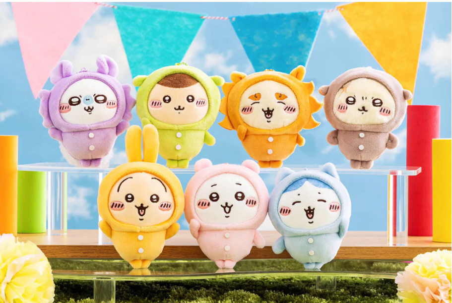 日本限定 chiikawa 吉伊卡哇  睡衣派對 娃娃掛飾