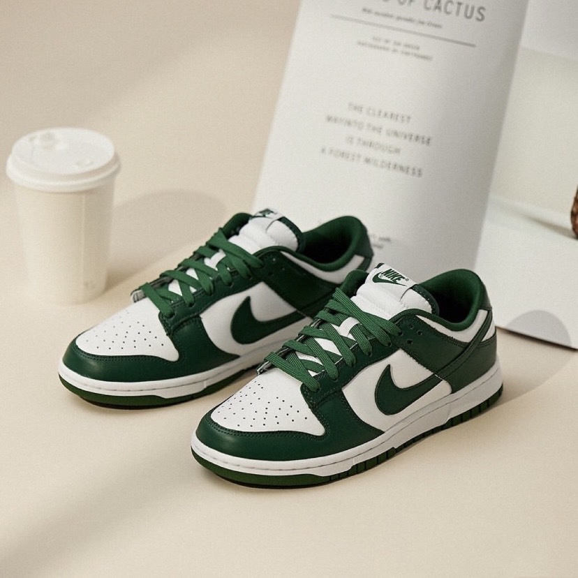 Nike Dunk Low Retro “Varsity Green” 牛皮革 防滑減震耐磨輕便 低幫 板鞋 男女同款 白綠 DD1391-101