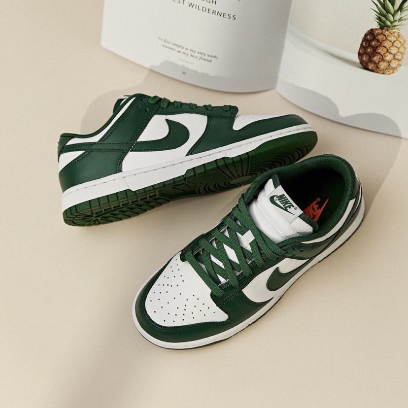 Nike Dunk Low Retro “Varsity Green” 牛皮革 防滑減震耐磨輕便 低幫 板鞋 男女同款 白綠 DD1391-101