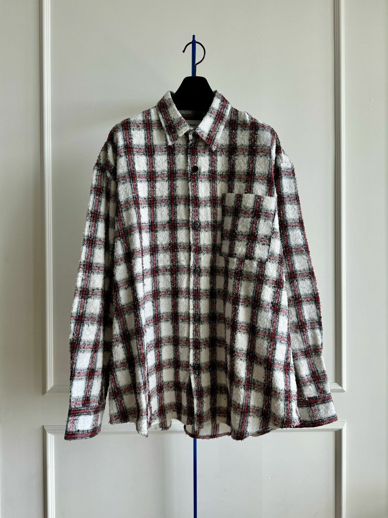 格仔長袖恤衫 MALENKII-091S