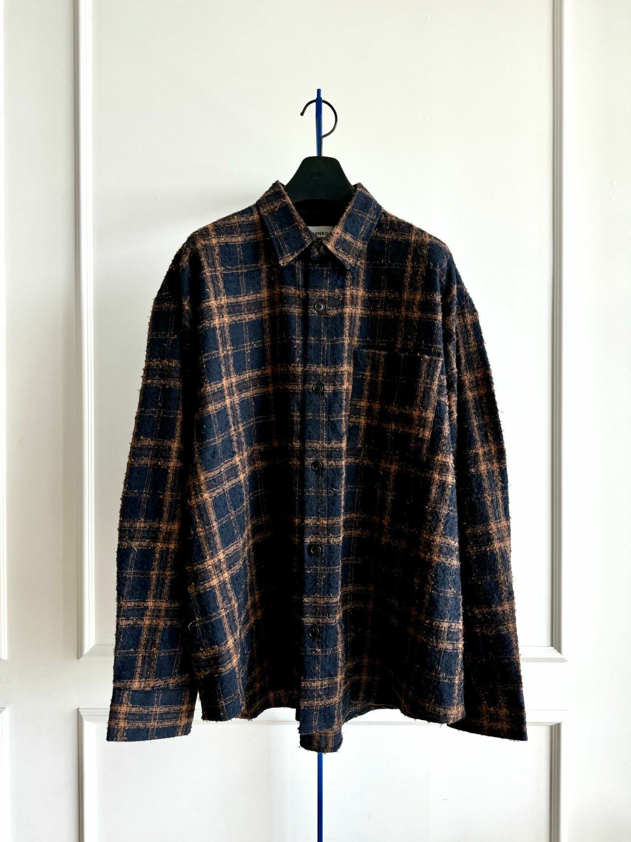 格仔長袖恤衫 MALENKII-091S