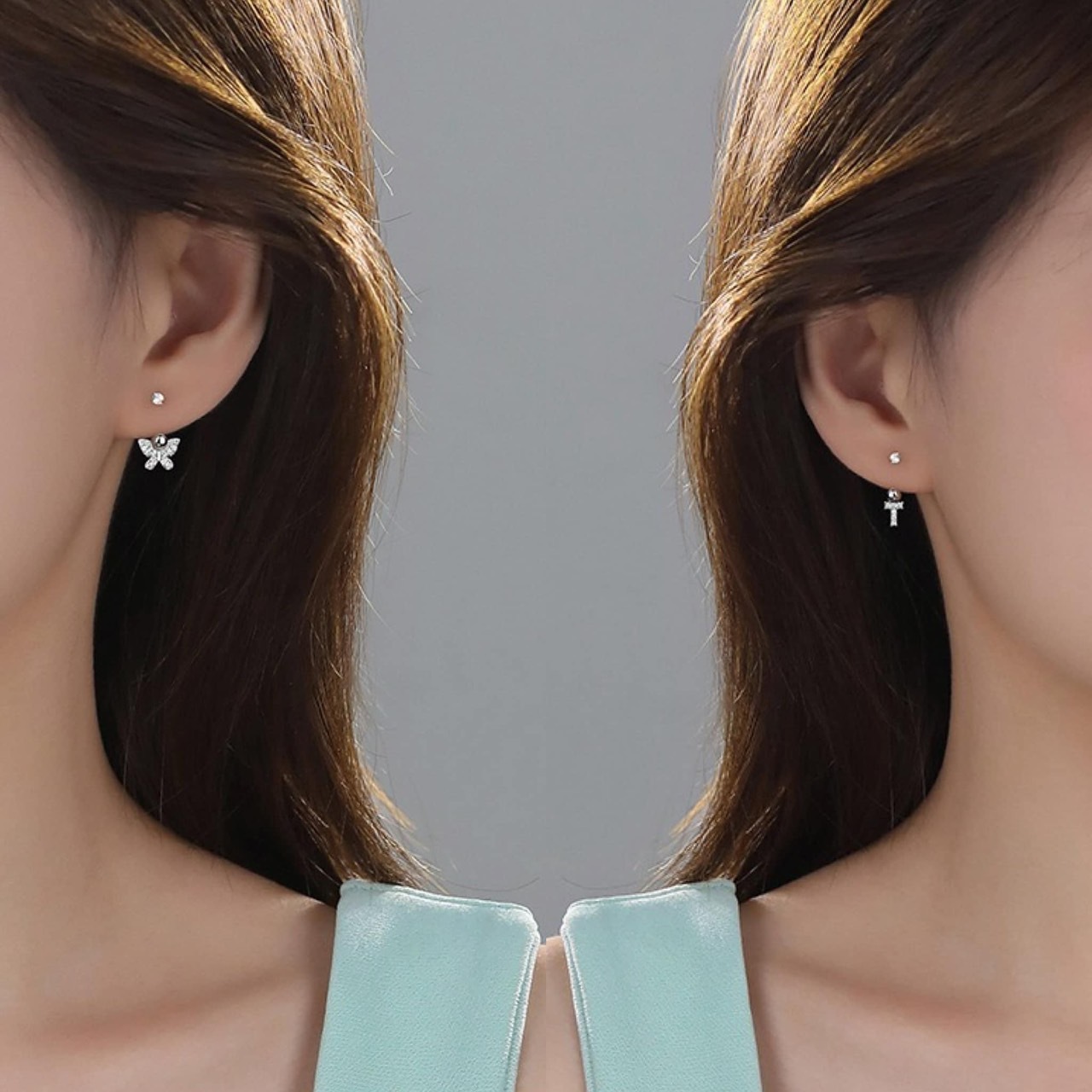 香港銀飾 ❘ 造型耳勾 轉珠式 純銀耳針 (8/31收單)