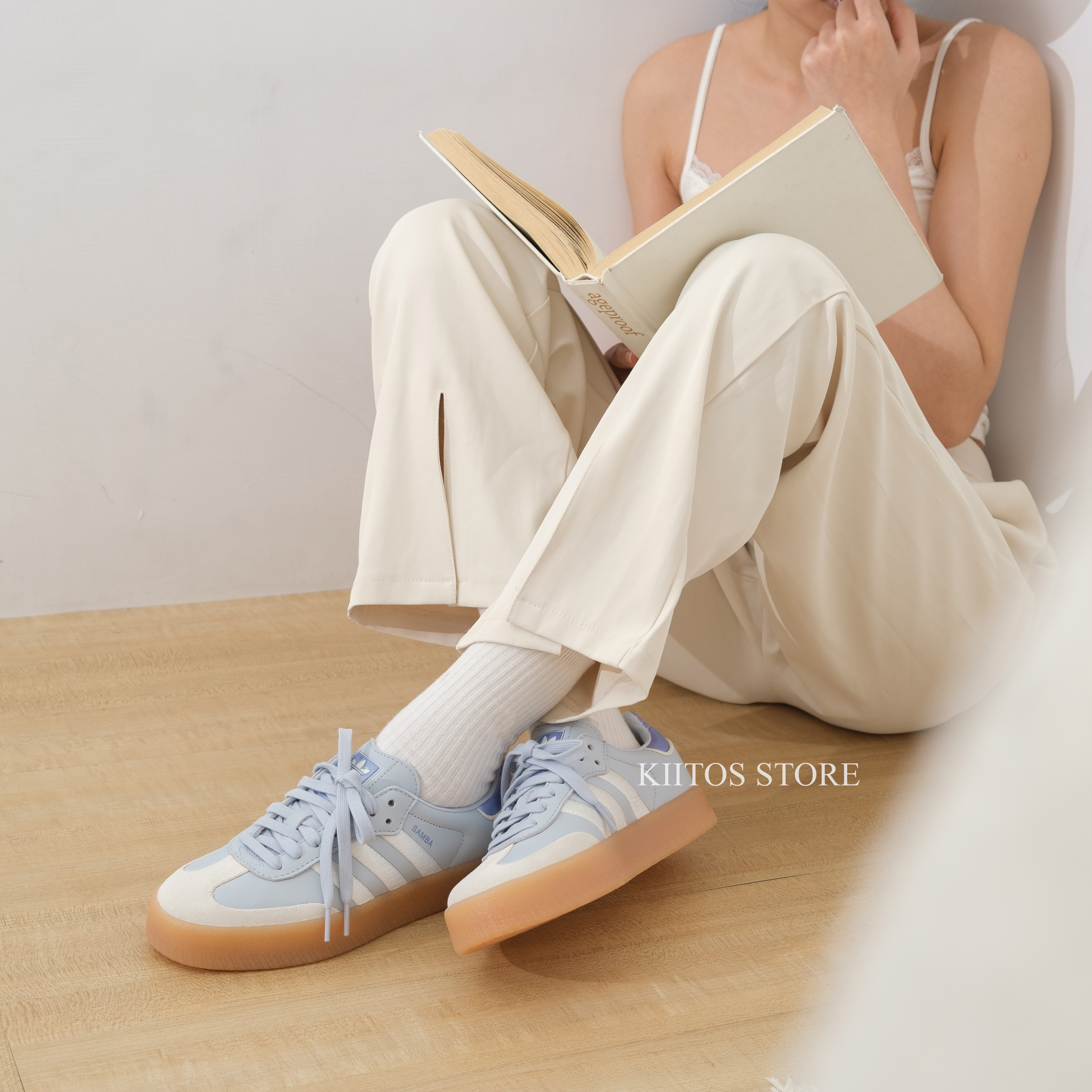 ADIDAS SAMBA 厚底 藍莓雪糕 IG1953