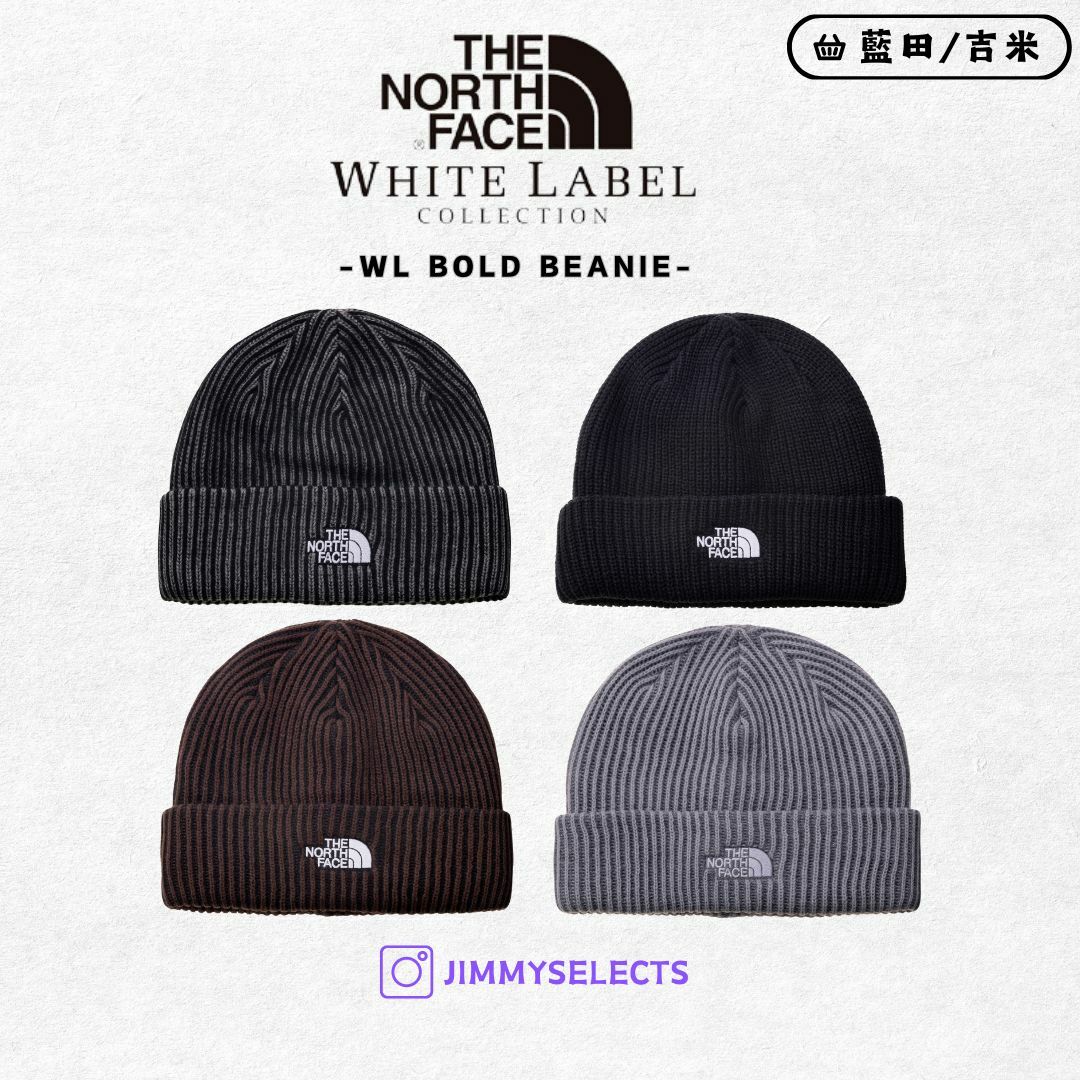 【代購】THE NORTH FACE 北臉 白標 WL BOLD BEANIE 毛帽 帽子 NE3BQ53
