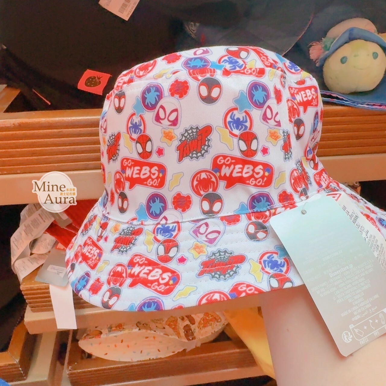 蜘蛛人 Spider-Man 雙面設計 滿版圖案 漁夫帽 帽子 漫威 Marvel -香港迪士尼樂園