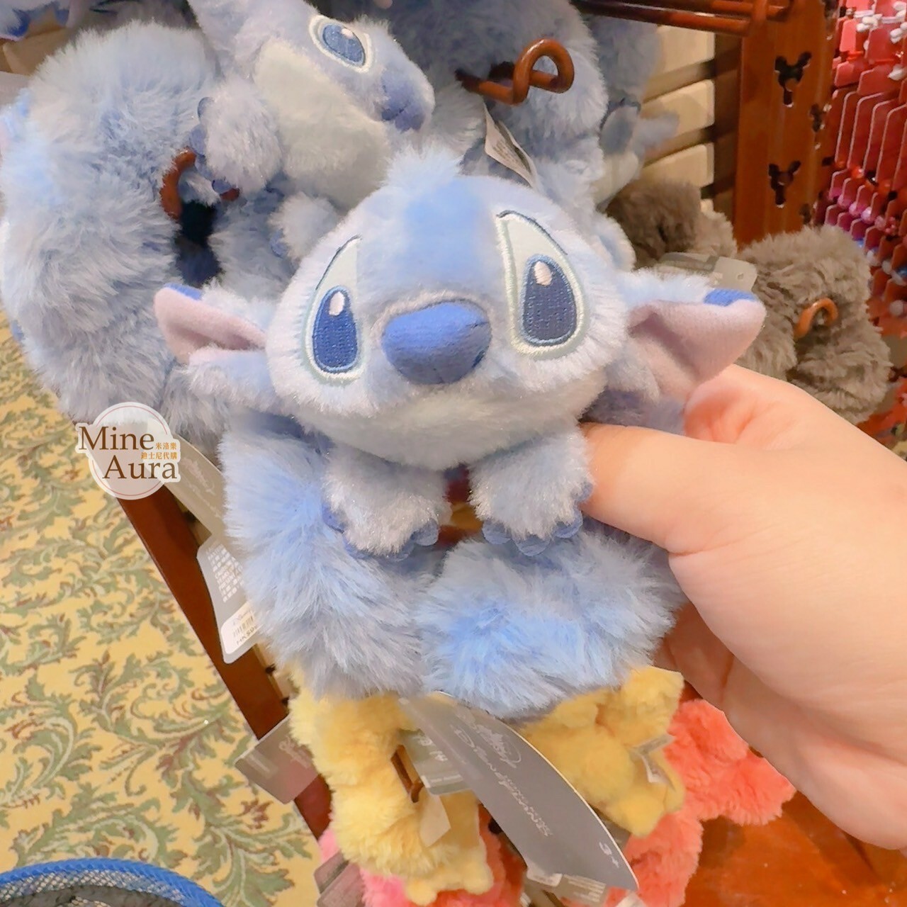 史迪奇 Stitch 絨毛大頭 毛球 造型 毛毛 髮束 大腸圈 髮飾 星際寶貝 Lilo & Stitch -香港迪士尼樂園