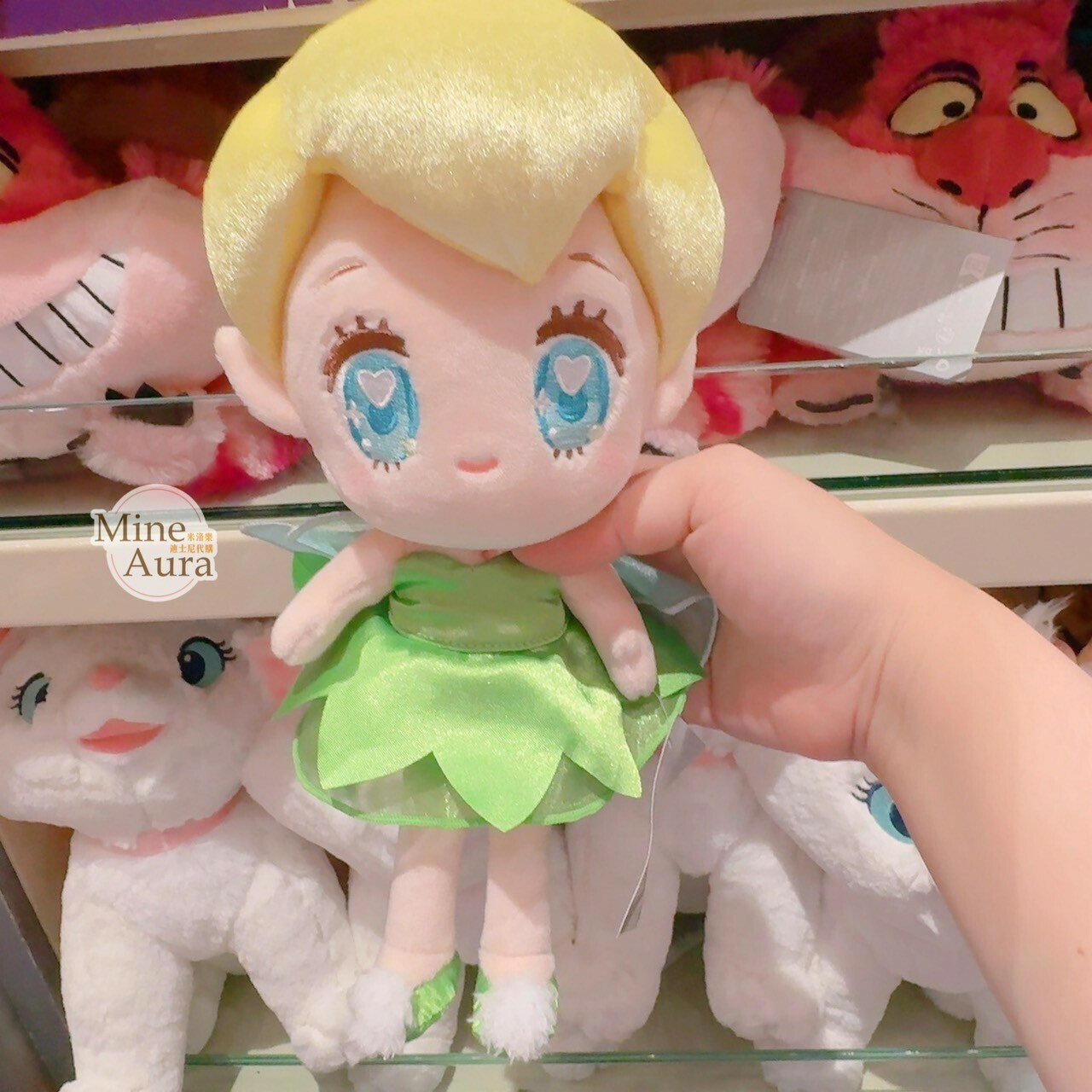 Q萌公主系列 奇妙仙子 Tinker Bell 愛心眼睛 娃娃 玩偶 小飛俠 彼得潘 Peter Pan -香港迪士尼樂園