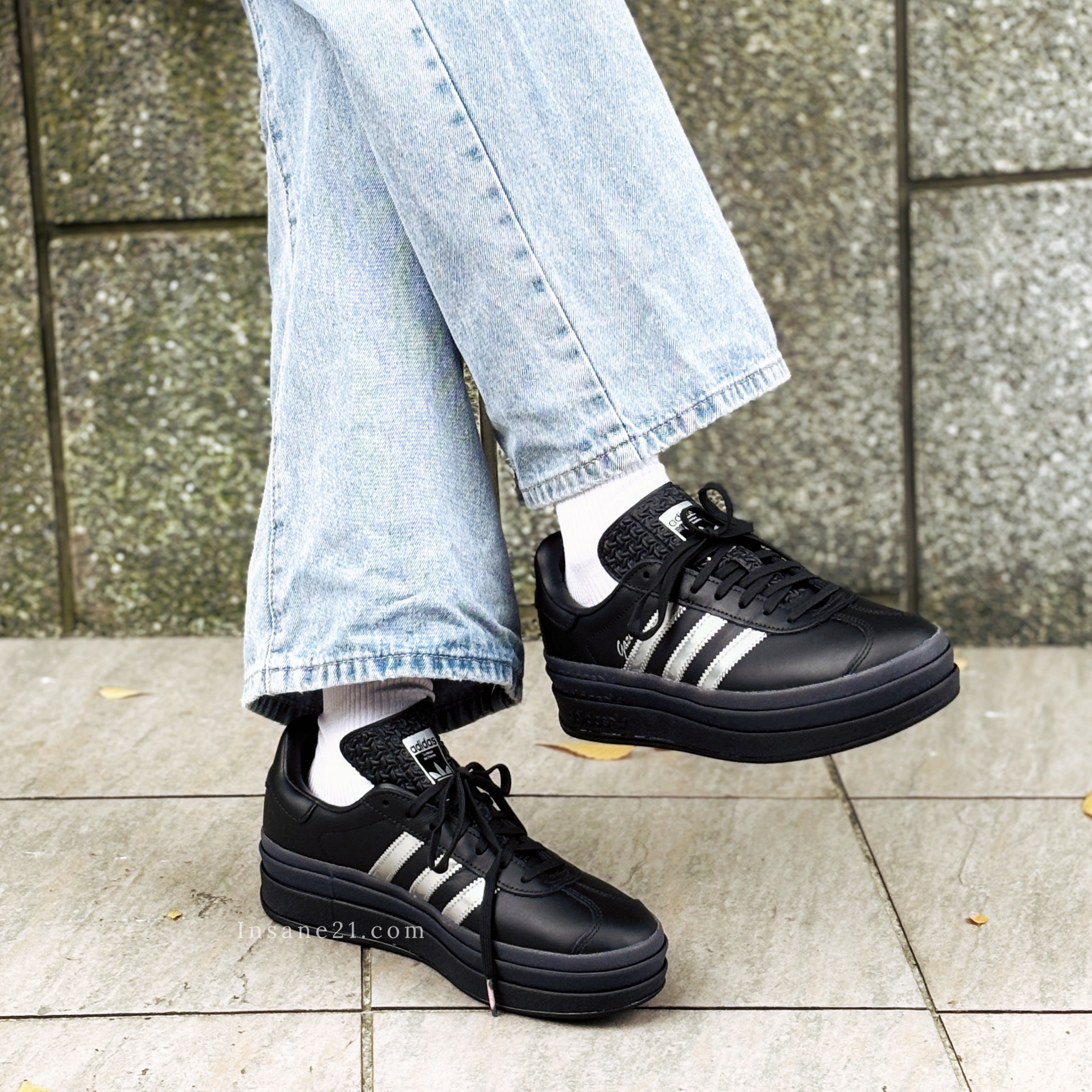 ADIDAS x PABLO VITTAR PRIDE GAZELLE BOLD PV 厚底 黑銀 皮革 休閒 女鞋 IH8063