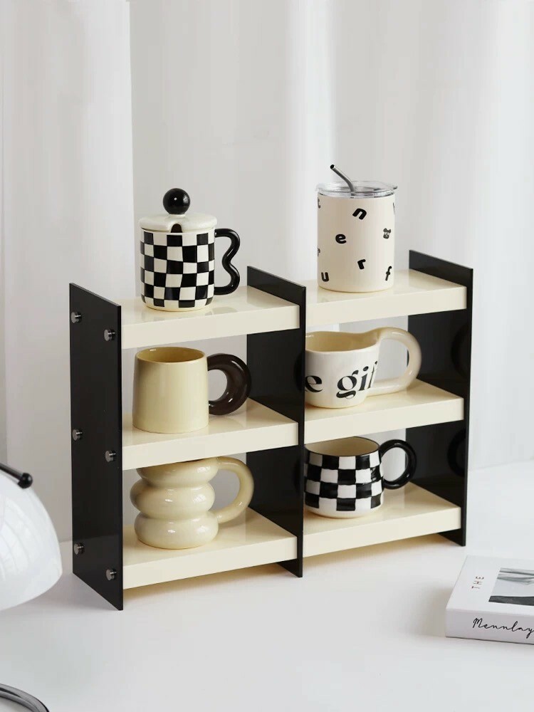 配色壓克力雙層擺件展示架 / 3色