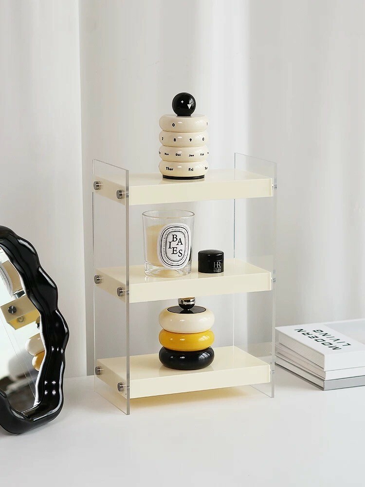 配色壓克力雙層擺件展示架 / 3色