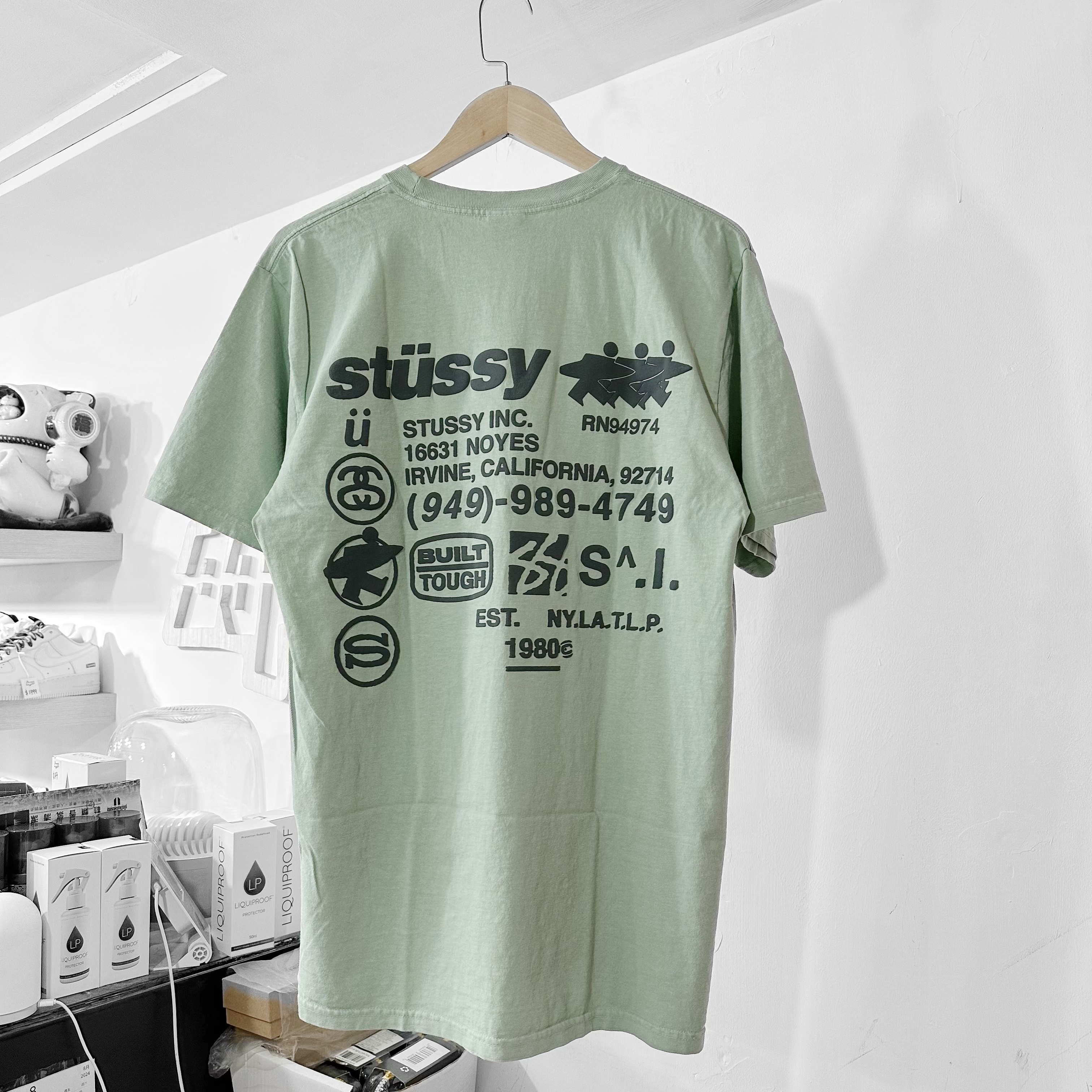 STÜSSY  DNA Pigment Dyed T-Shirt Granite