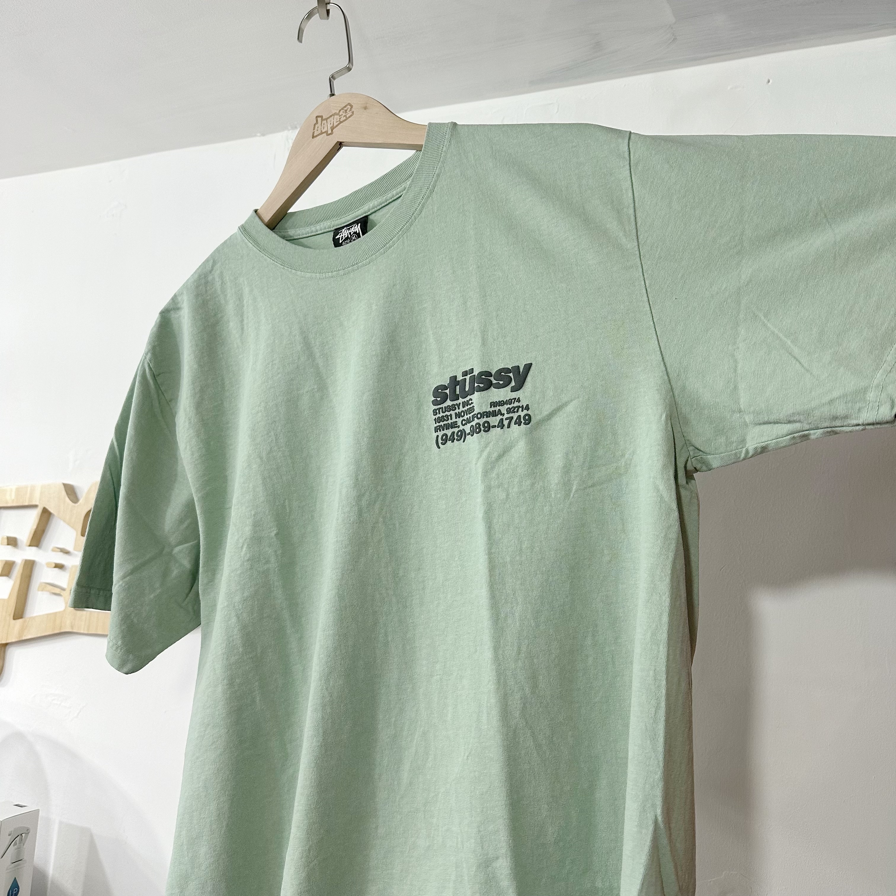 STÜSSY  DNA Pigment Dyed T-Shirt Granite