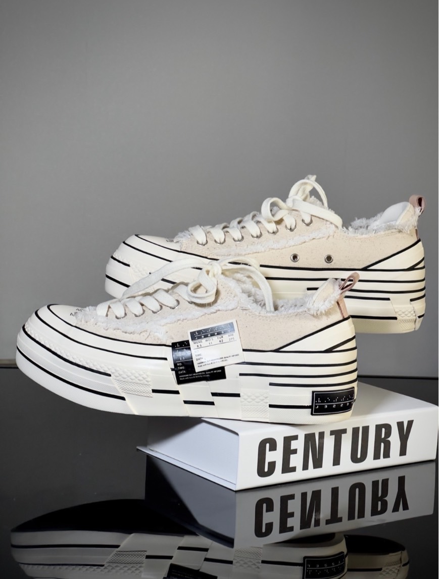 xVESSEL 吳建豪 全白 增高 松糕鞋 解構 白色 厚底 S23X26B