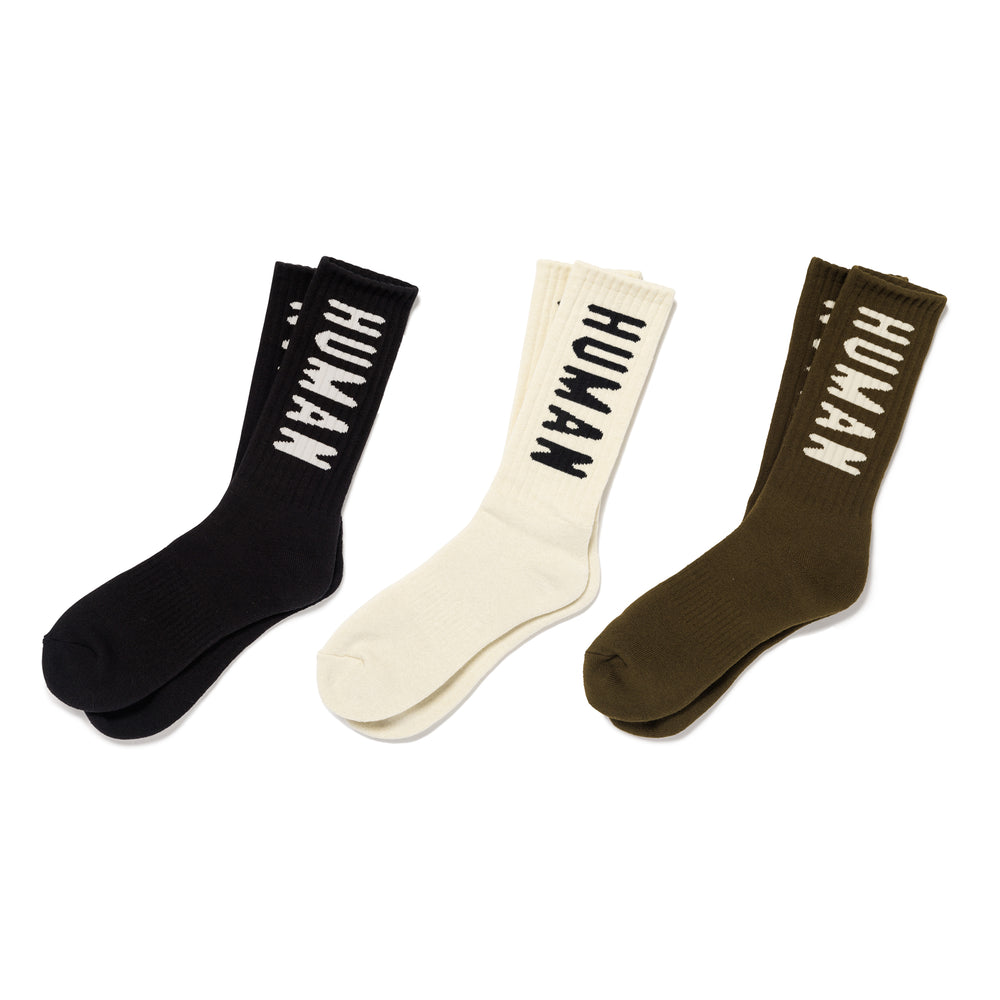 2025AW HUMAN MADE HM LOGO SOCKS LOGO 襪子 長襪 熱門款 現貨 HM28GD061 / HM30GD066