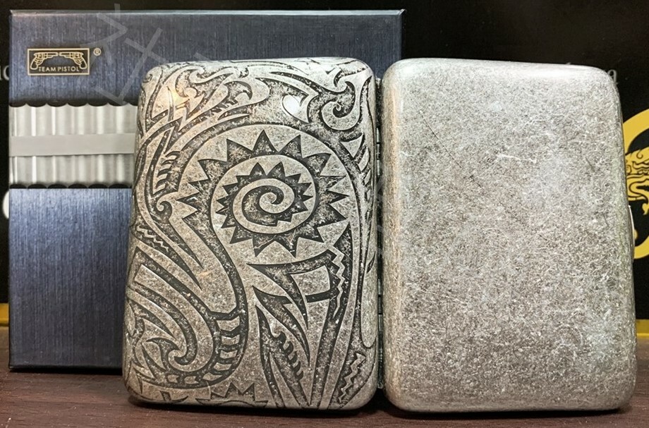 【Team Pistol】雙槍正品 頂級銅 仿古圖騰 專用 收納盒 16支裝 #精美包裝