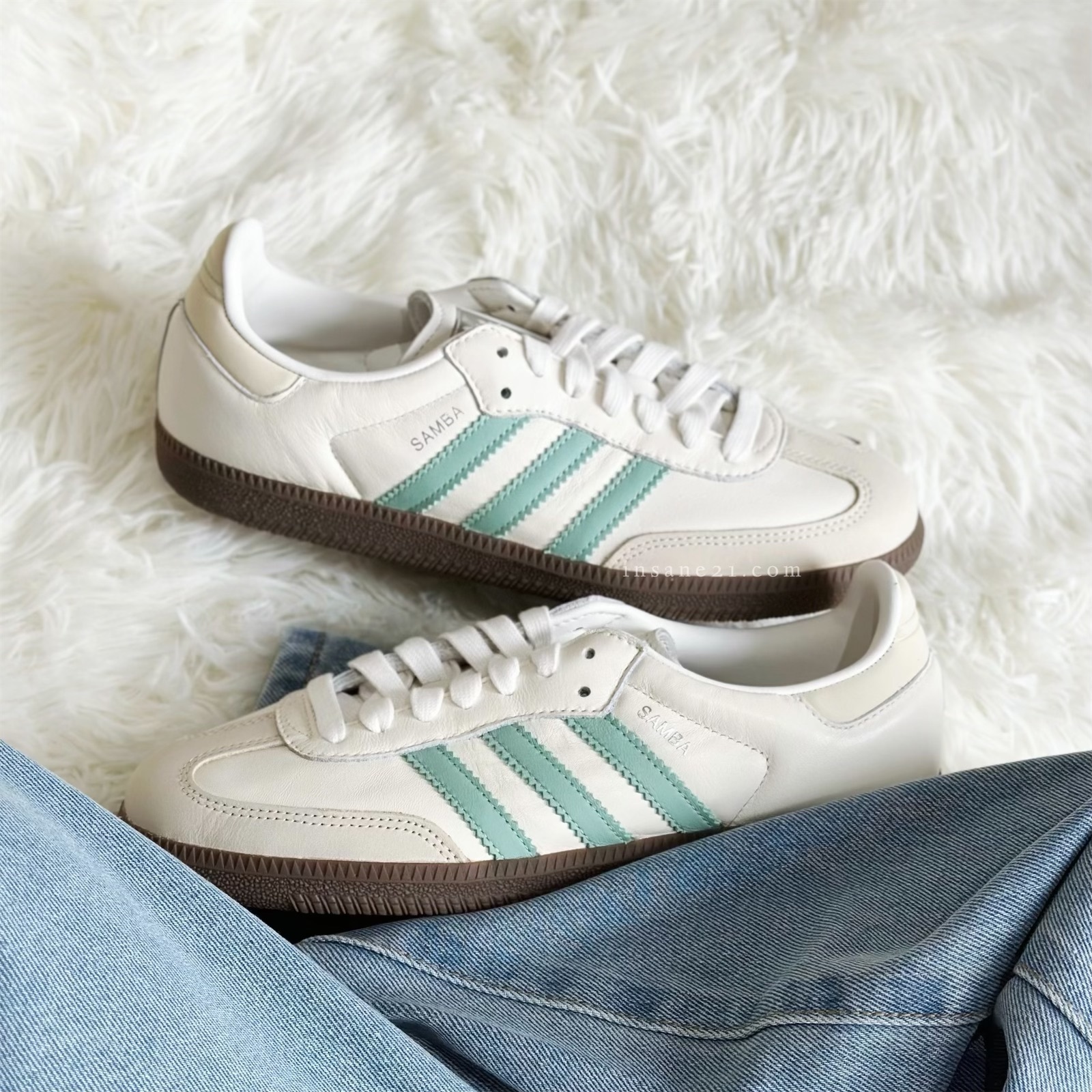 ADIDAS SAMBA OG W 湖水綠 焦糖底 女鞋 休閒鞋 IH2752