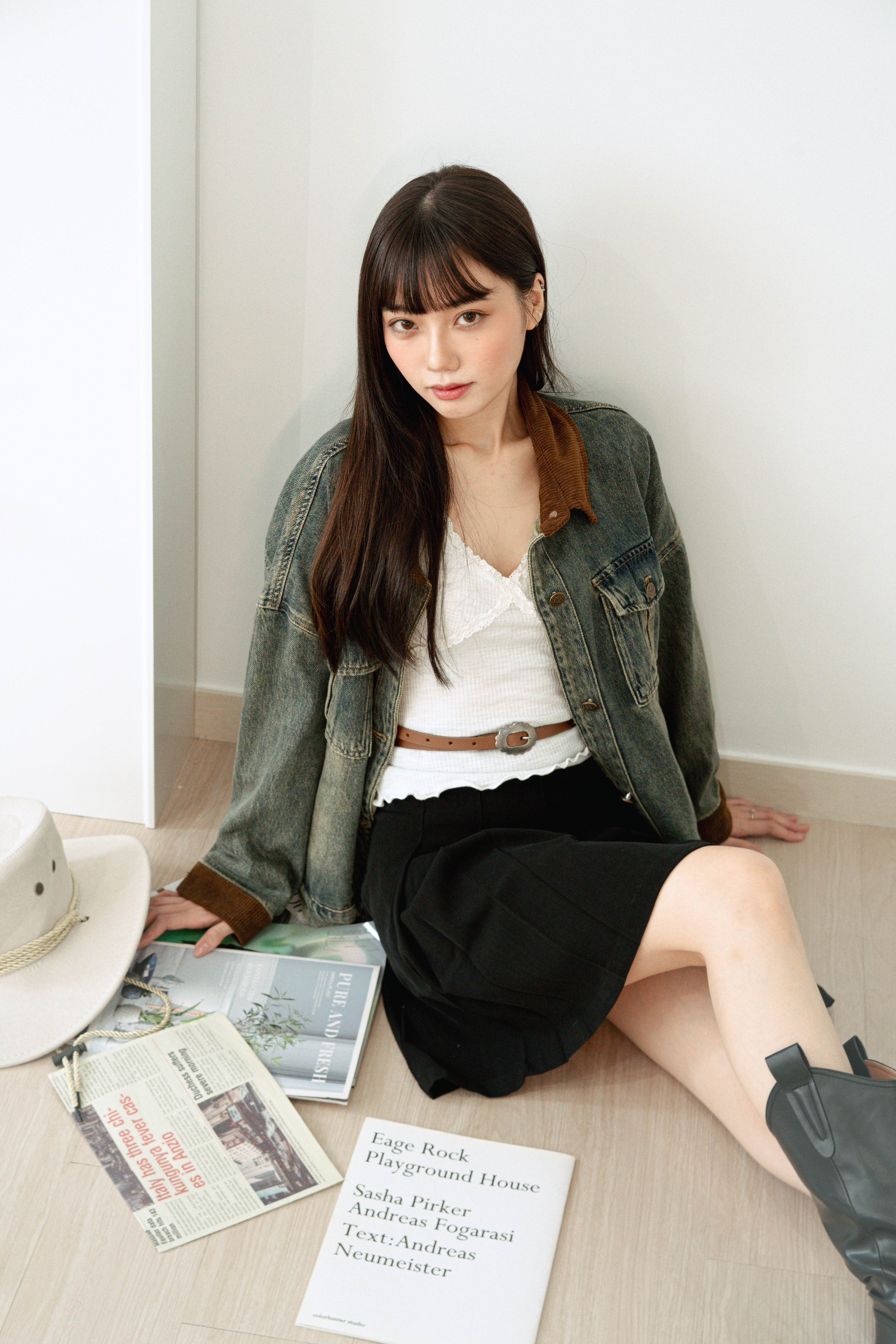 新價格 ！美式復古造舊牛仔褸 - JK43151