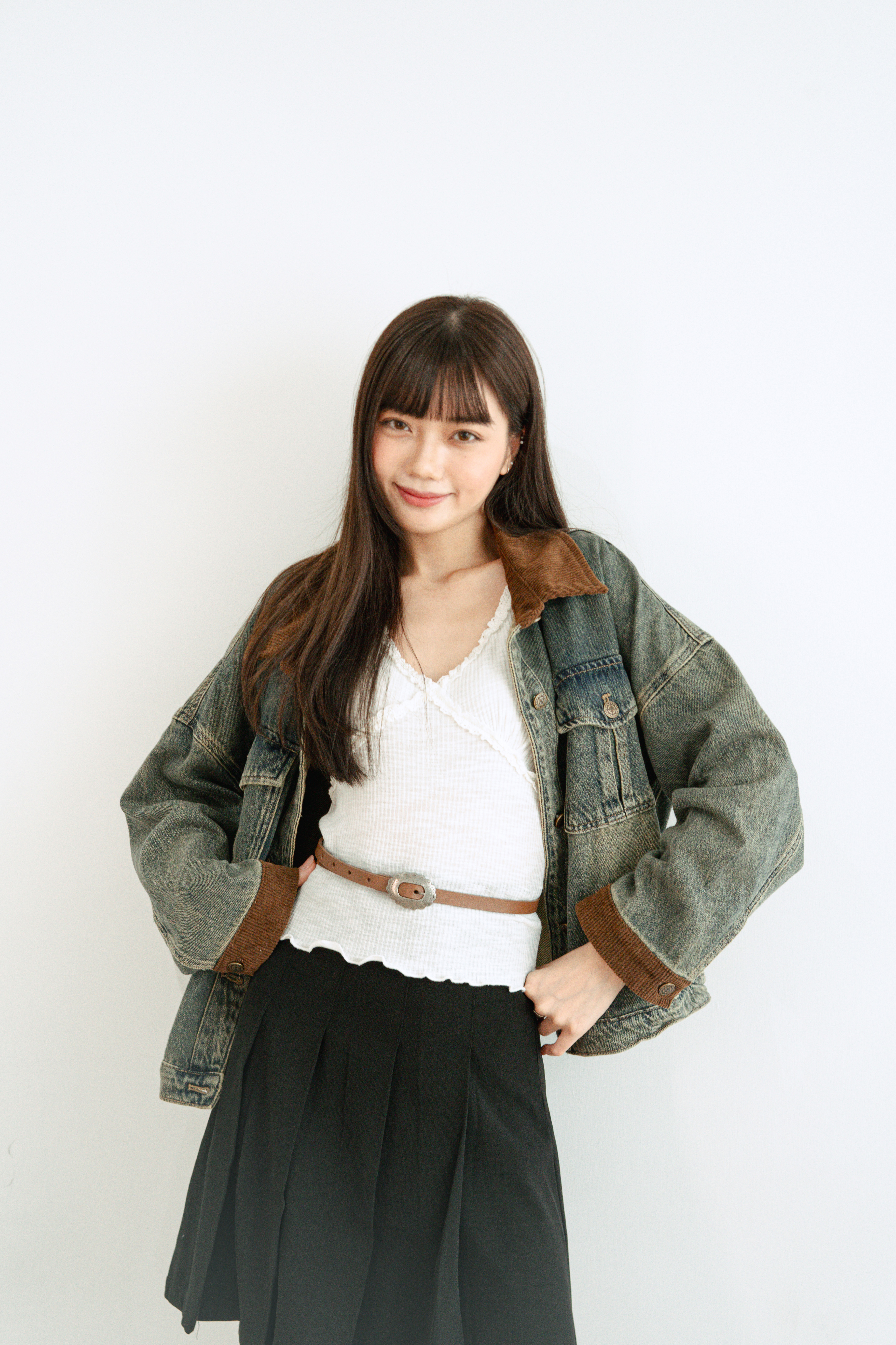 新價格 ！美式復古造舊牛仔褸 - JK43151