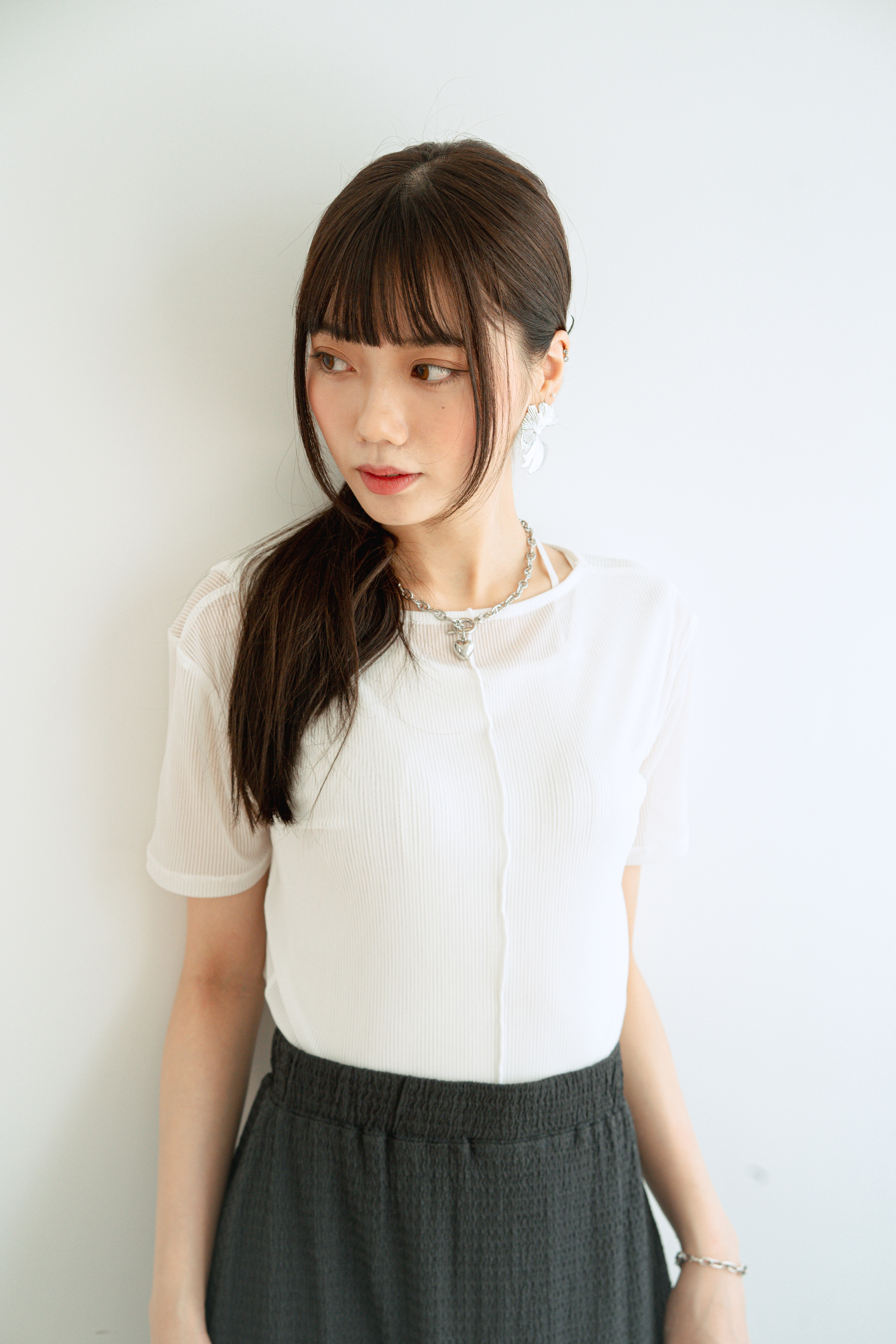 超顯腿長！魚尾半身長裙 - SK43259