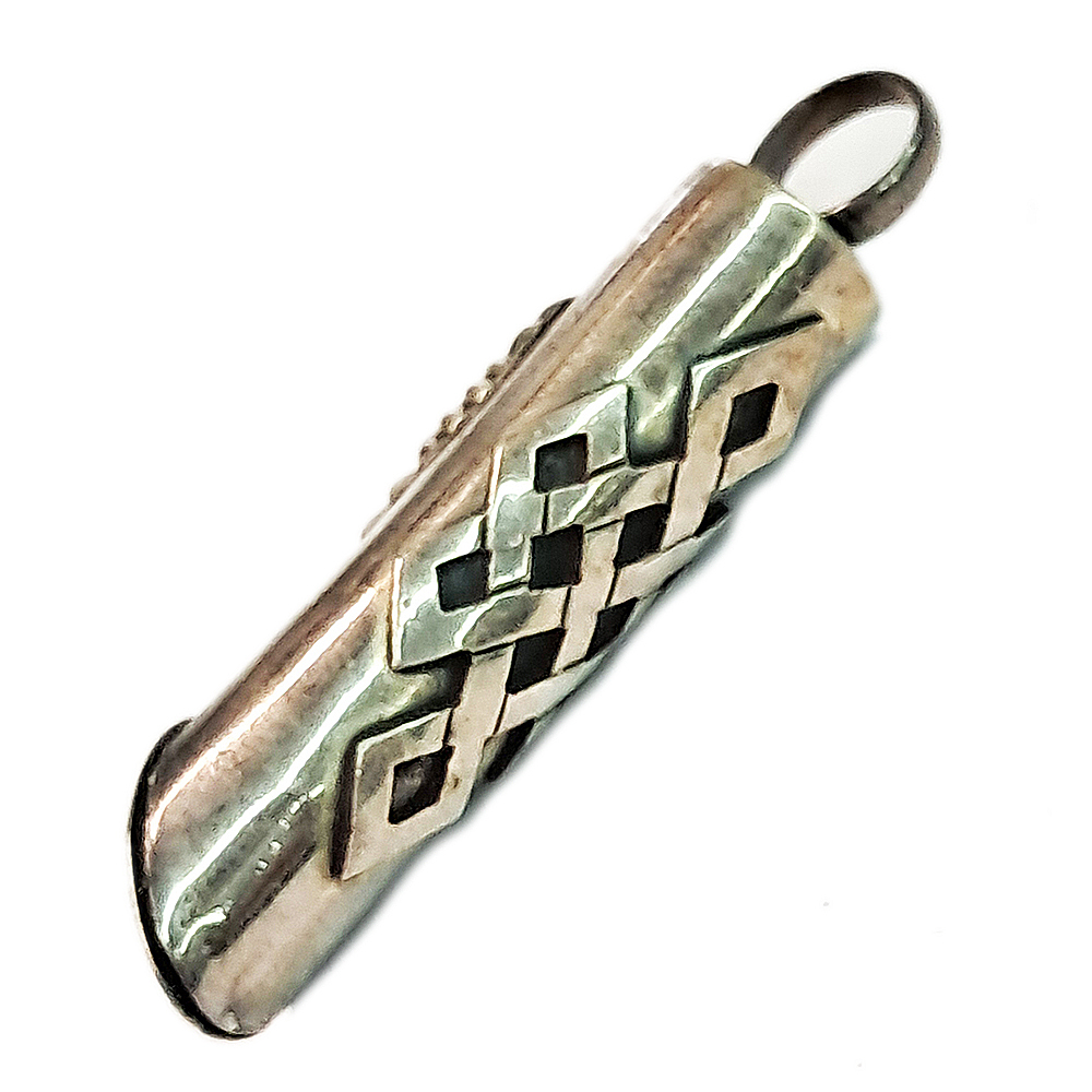 吉祥結圓柱舍利盒925銀【十方】139984