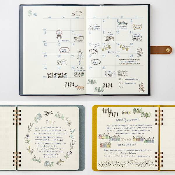 日本MIDORI．迴轉印章附印台 共十款 2024新款