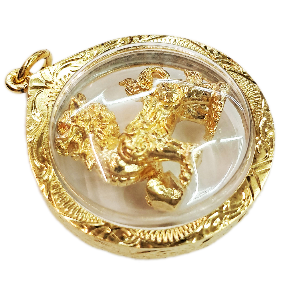 飛天貔貅招財金佛牌【十方】132819