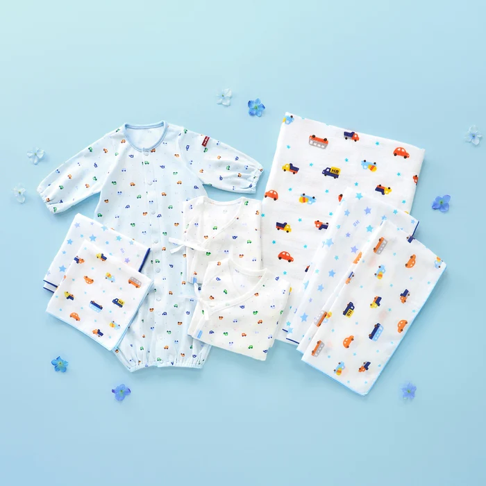 MIKI HOUSE Hot Biscuits Starter Set of 8 Items BLUE 初生8件套裝 藍色