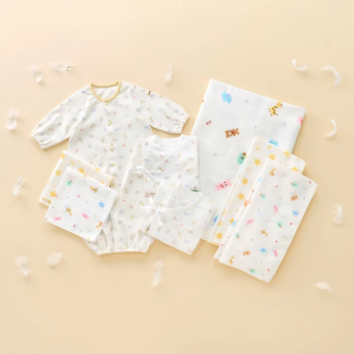 MIKI HOUSE Hot Biscuits Starter Set of 8 Items MULTICOLOR 初生8件套裝 