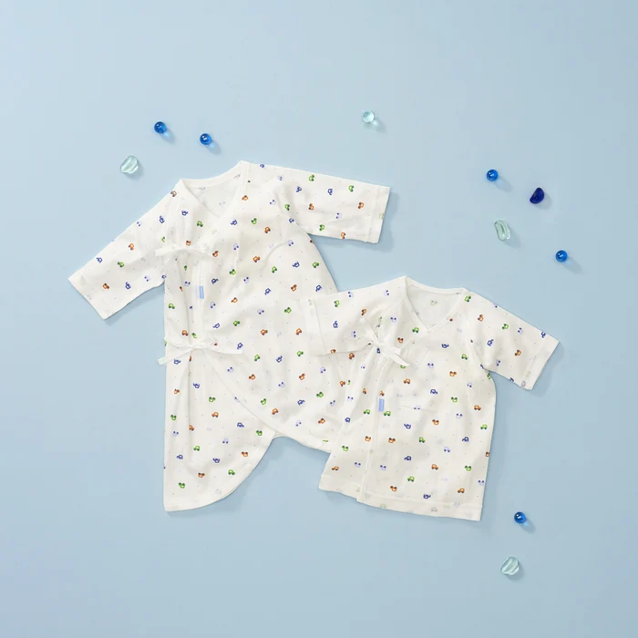 MIKI HOUSE Hot Biscuits Underwear Set of 2 BLUE 初生內衣兩件套 藍色 50cm