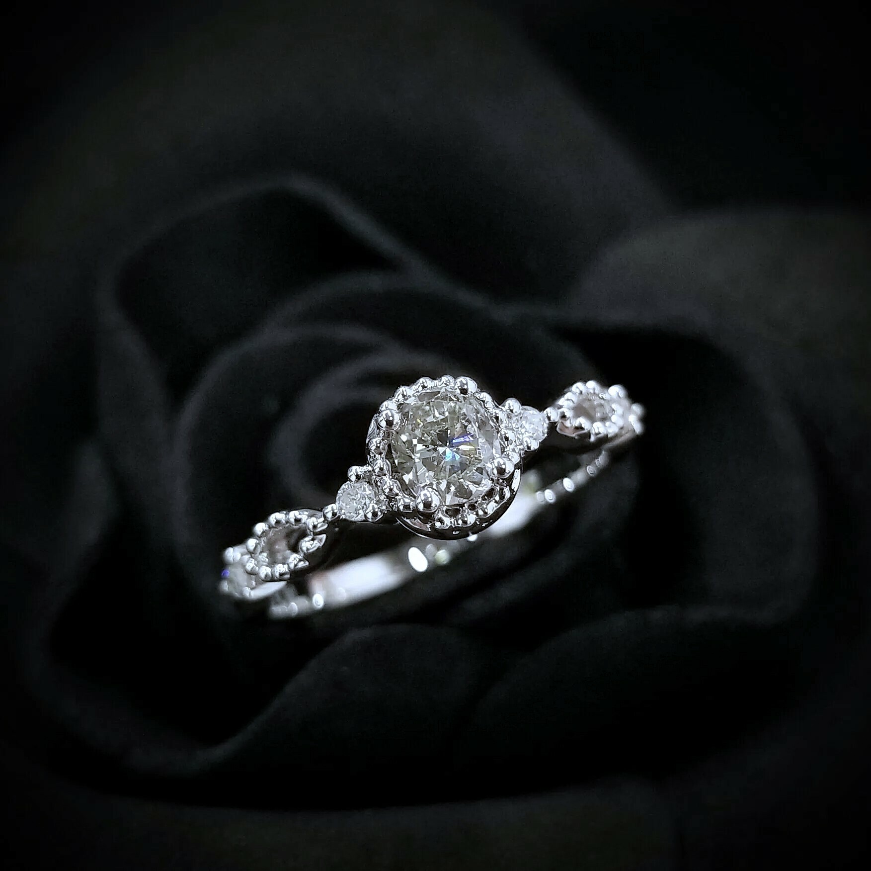 18K White Gold 0.41ct Diamond Ring