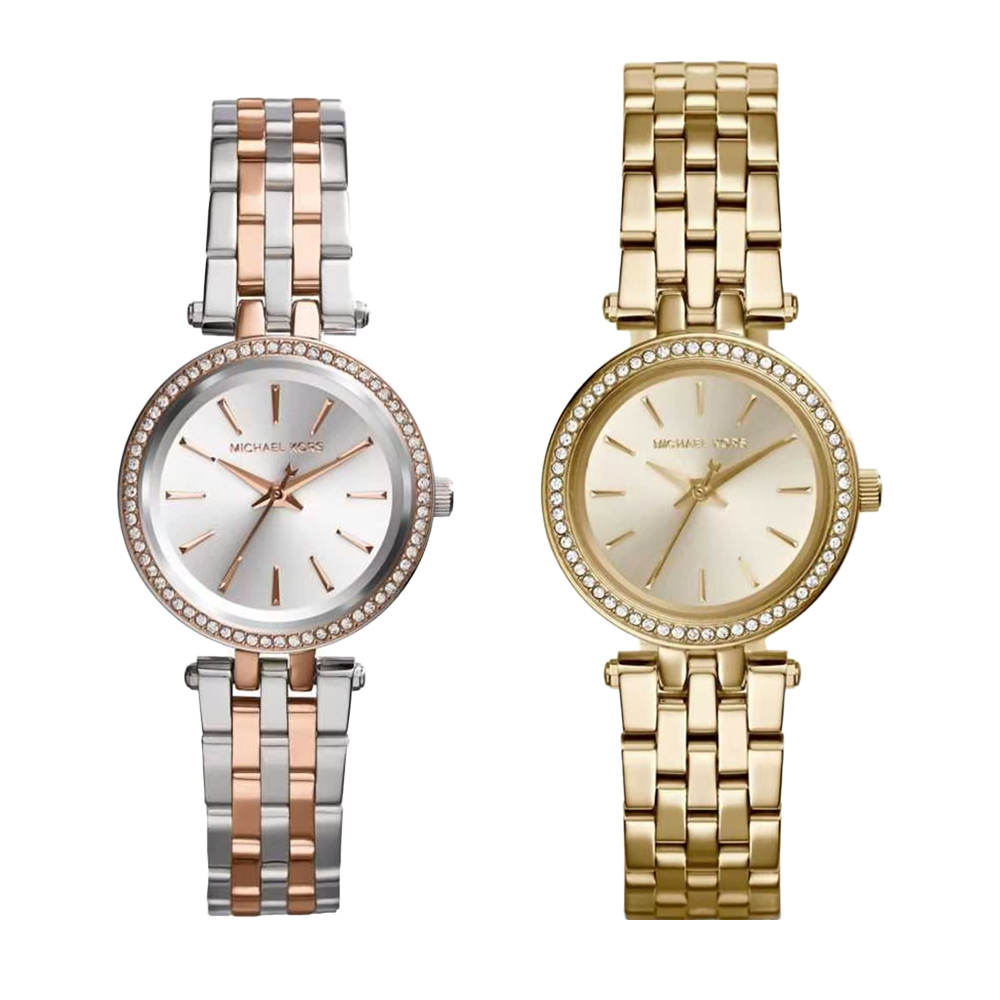 【Michael Kors】MK3295/MK3298 晶鑽錶圈 簡約 時尚 不鏽鋼 奢華 女款 石英錶