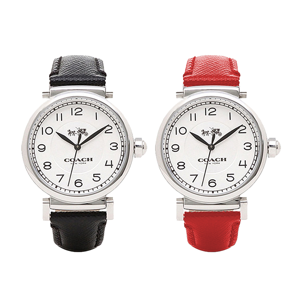 【COACH 蔻馳】MADISON系列 14502406/14502407 經典 皮革 女款 石英錶
