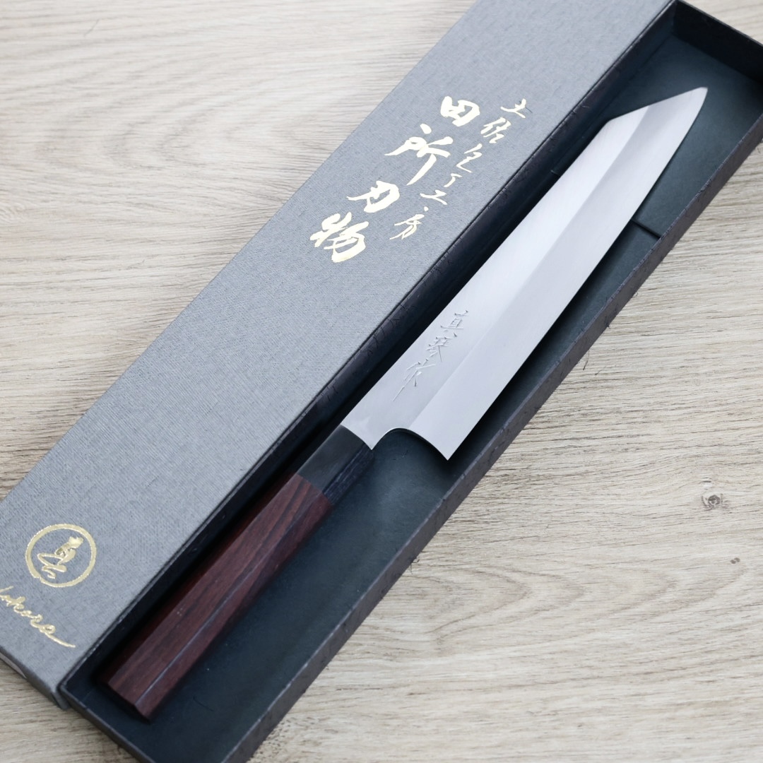 田所真琴 曲背切付牛刀 240mm 銀三鋼