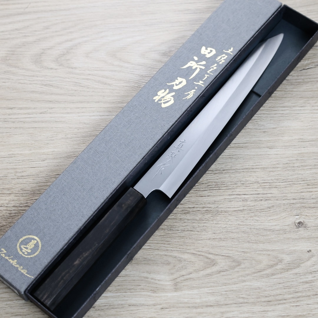 田所真琴 切付筋引 240mm 銀三鋼