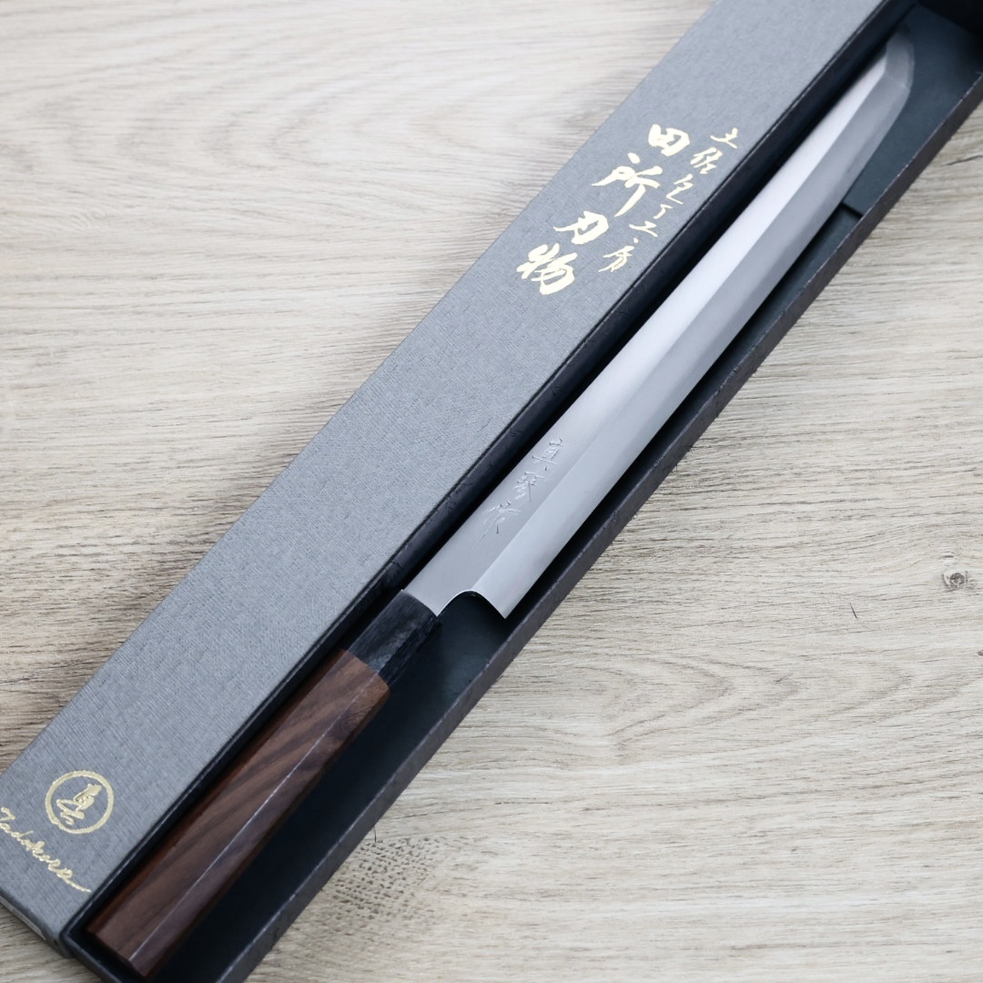 田所刃物 真琴作 銀三鋼 先丸蛸引　300mm 尺　包丁　刺身　土佐打刃物 田所真琴薄刃/菜切170mm 銀三鋼