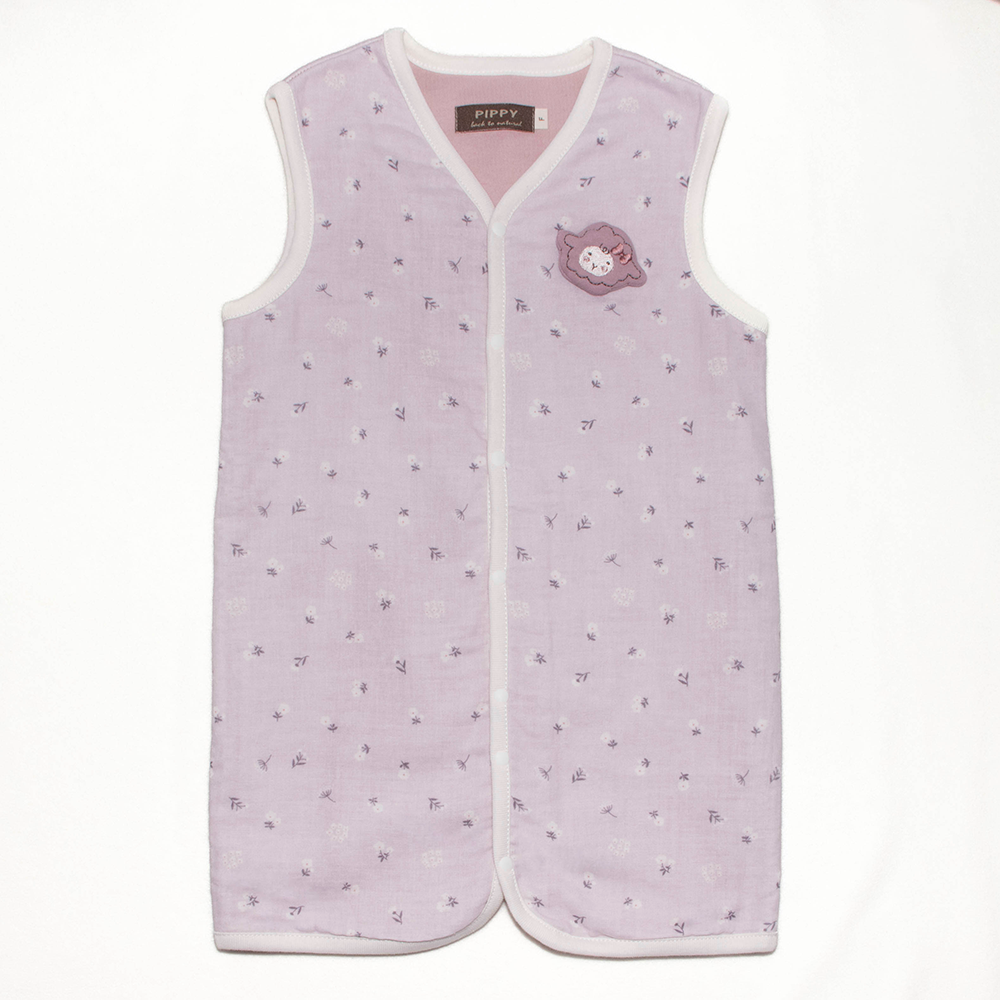 PIPPY 可愛小花棉質防踢背心三件組初生禮盒 粉