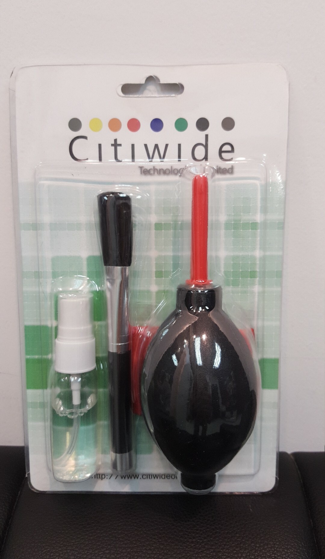 CITIWIDE - Citiwide 單反相機鏡頭四合一清潔套裝 吹風器+抹布+掃