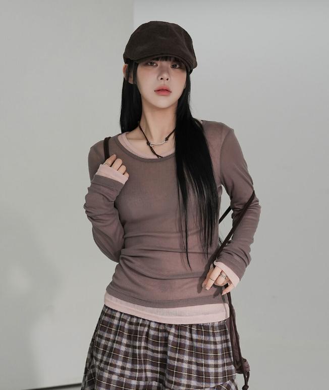 早秋現貨｜PAINT透視長袖T 恤