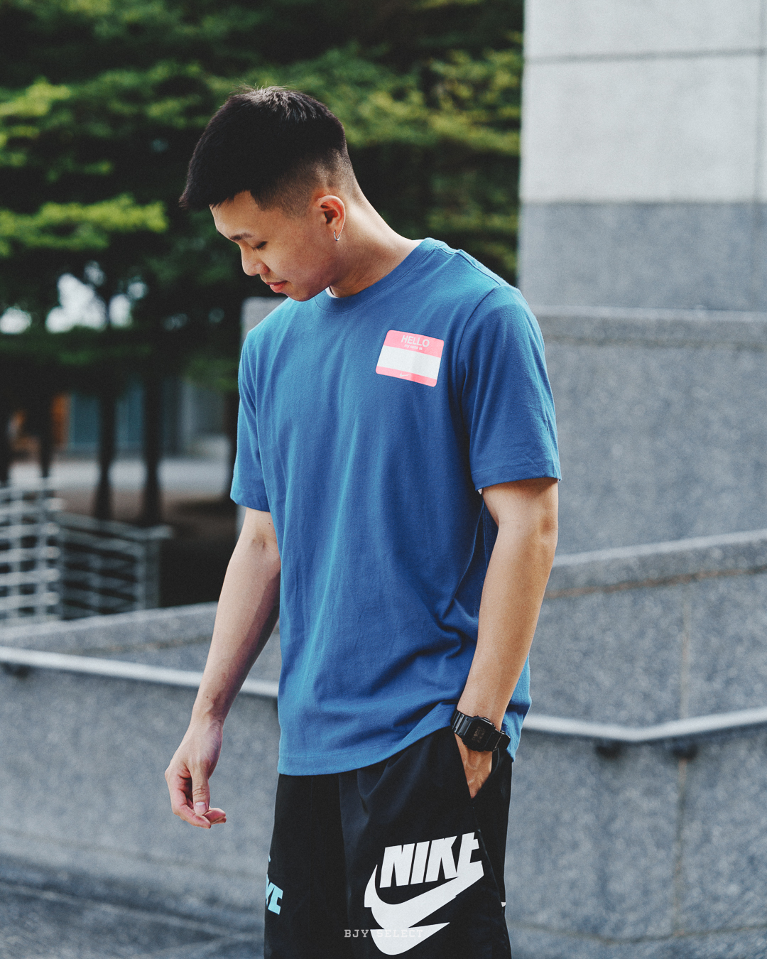 #現貨 NIKE DRI-FIT 塗鴉造型 排汗 速乾 短T DO0771-480 藍