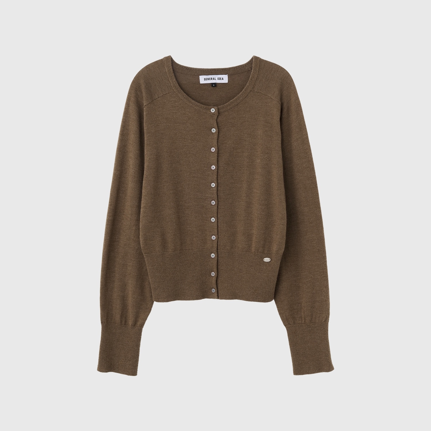 [GENERAL IDEA] SIGNATURE WOOL CREWNECK CARDIGAN
