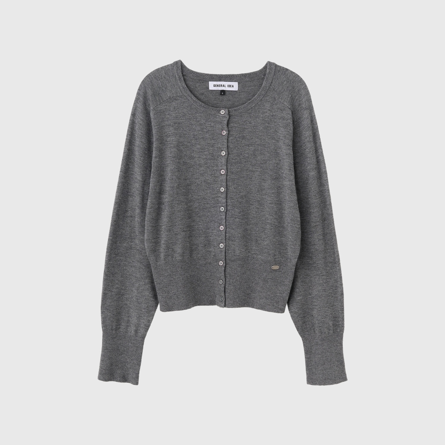 [GENERAL IDEA] SIGNATURE WOOL CREWNECK CARDIGAN